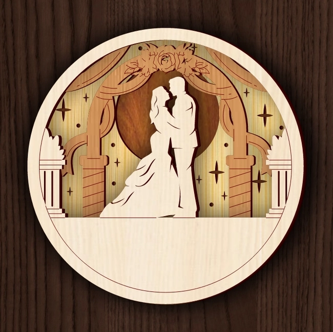 Circle Valentines Anniversary Wedding