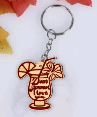 Cocktail Glass Keychain