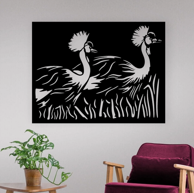 Crowned Crane Wall Art