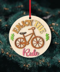Enjoy The Ride Spring Round Sign