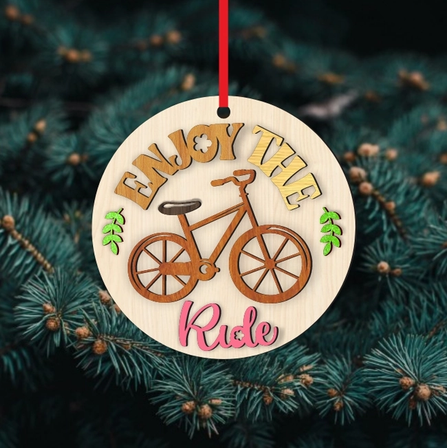 Enjoy The Ride Spring Round Sign