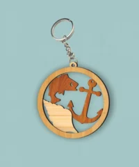 Fish And Anchor Keychain Fish And Anchor Keychain