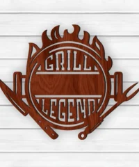 Grill Legend BBQ Grilling Sign