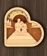 Heart Valentines Anniversary Dock