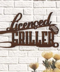 Licensed Griller BBQ Grilling Sign