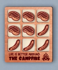 Life Is Better Around The Campfire Camping Tic Tac Toe Life Is Better Around The Campfire Camping Tic Tac Toe