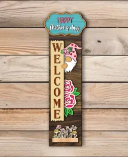 Mothers Day Gnome Porch Sign