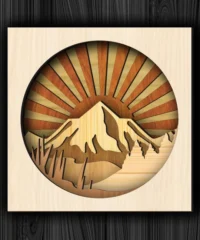 Mountain 3D Shadow Box