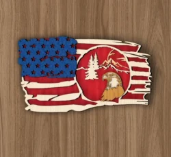 Multilayer American Flag