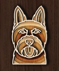 Multilayer Australian Terrier Face