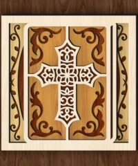 Multilayer Cross Religious Decor