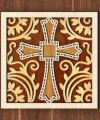 Multilayer Cross Religious Decor