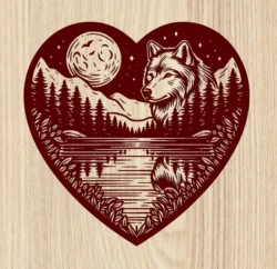 Natures Heartbeat Wolf