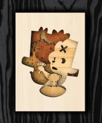 One Piece Chopper Shadow Box