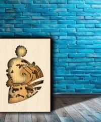 One Piece Jinbe Shadow Box