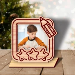 Pencil With Star School Photo Frame Pencil With Star School Photo Frame