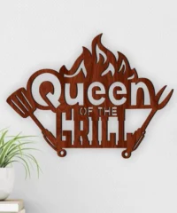 Queen Of The Grill BBQ Grilling Sign