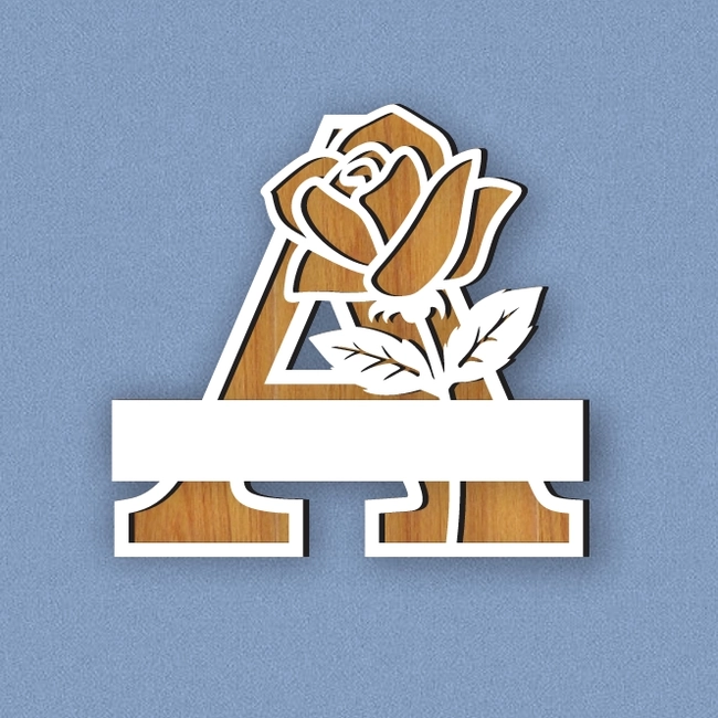 Rose Alphabet A