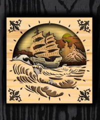 Sailing Ship Shadow Box
