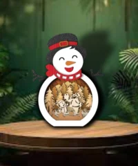 Snowman Shadow Box