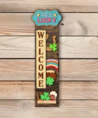 St Patrick's Day Porch Sign