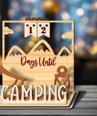 Storm Lamp And Axe Camping Countdown Calendar