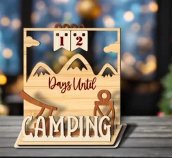 Storm Lamp And Axe Camping Countdown Calendar