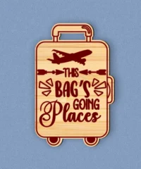 This Bag's Going Places Luggage Tag