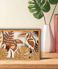 Toucan With Jungle Landscape Layered Home Decor