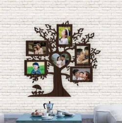 Tree And Bird With 6 Picture Photo Frame Tree And Bird With 6 Picture Photo Frame