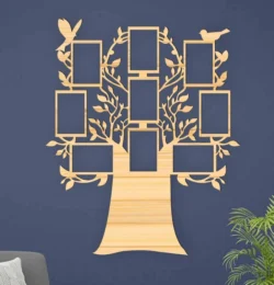 Tree And Bird With 9 Picture Photo Frame Tree And Bird With 9 Picture Photo Frame