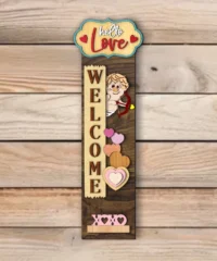 Valentine's Day Cupid Porch Sign