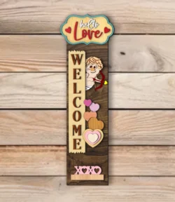 Valentine’s Day Cupid Porch Sign Valentine's Day Cupid Porch Sign