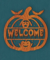 Welcome Halloween Sign