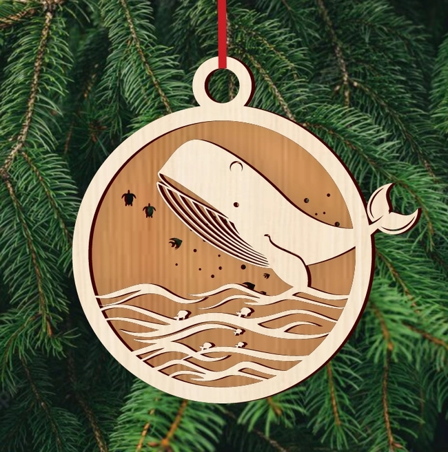 Whale Sea Life Ornament