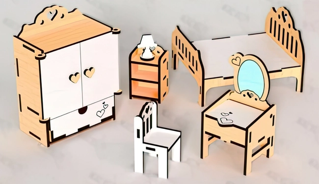 Bedroom Dollhouse Furniture