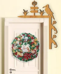 Ghost And Crow Halloween Door Corner