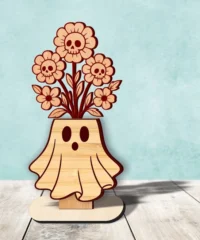 Halloween Skull Flower Pot