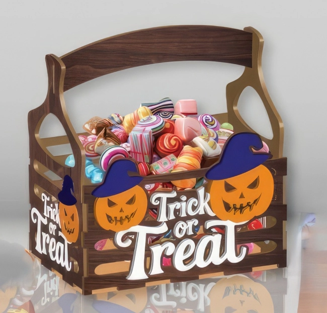Halloween Treat Box With Pumpkin