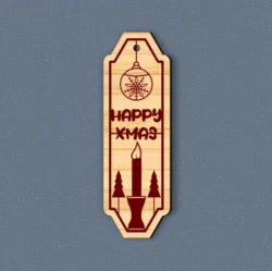 Happy Xmas Bookmark Happy Xmas Bookmark