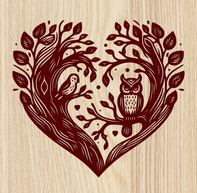Heartfelt Owl Perch