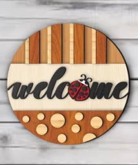 Ladybug Welcome Sign
