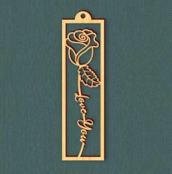 Love You Rose Bookmark Love You Rose Bookmark