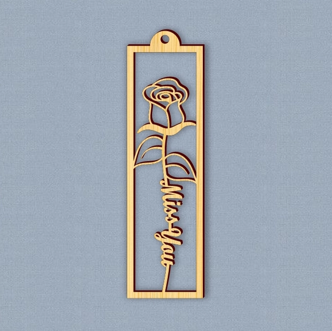 Miss You Rose Bookmark