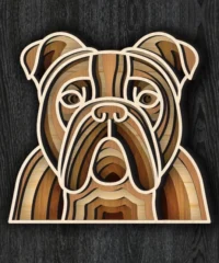 Multilayer Bulldog Face