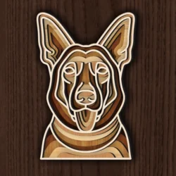 Multilayer German Shepherd Dog