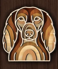 Multilayer Long Haired Dachshund