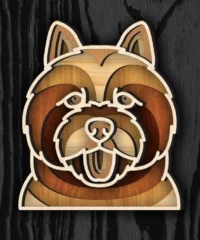 Multilayer Norwich Terrier