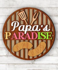 Papa's Paradise Patio Sign