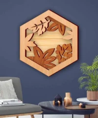 Plant Hexagon Wall Decor